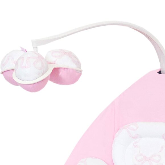 HANDMADE Insert With Cover for MamaRoo 4MOMS swing pink bow with matching balls - Picture 3 of 16